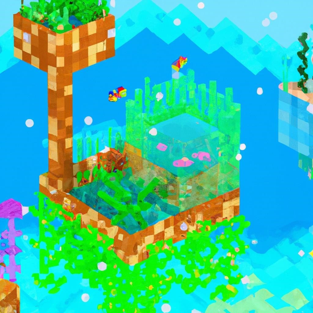 Как создать красивый аквариум в Minecraft